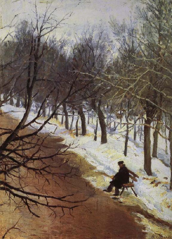 Vasily Surikov Zubovsky Boulevard in Winter oil painting picture